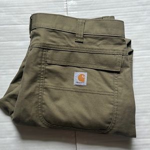 Carhartt Mens 38x32 Full Swing Relaxed Fit Dark Khaki Pants